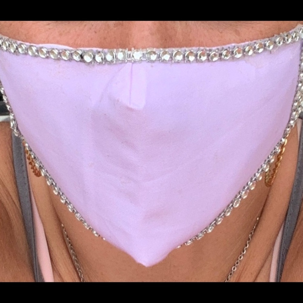 Handmade Rhinestone Face masks - Picture 2 of 16